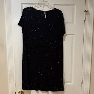 Soma Black Starry Women's PJ dress
